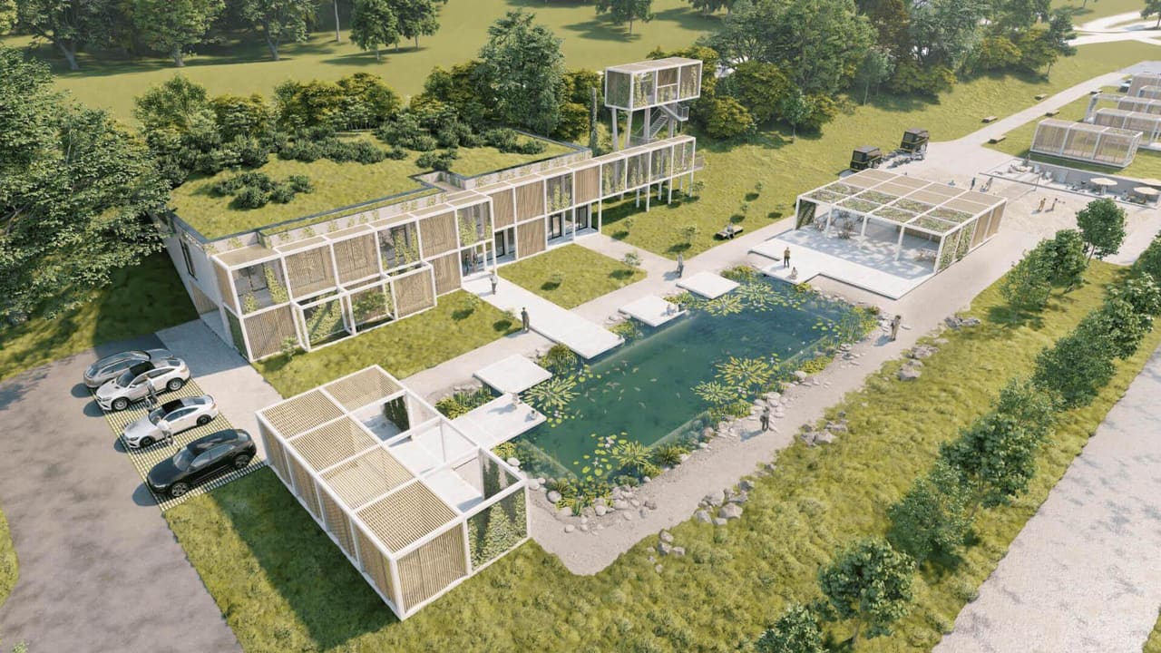 Zlín headquarters building — earth-sheltered administrative project